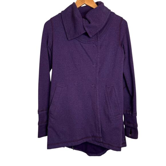 LULULEMON Gratitude Wrap Sweater Cardigan in Purple Women’s Size 4 - Picture 3 of 16
